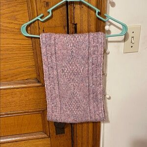 Light Purple/Pink Knit Infinity Scarf